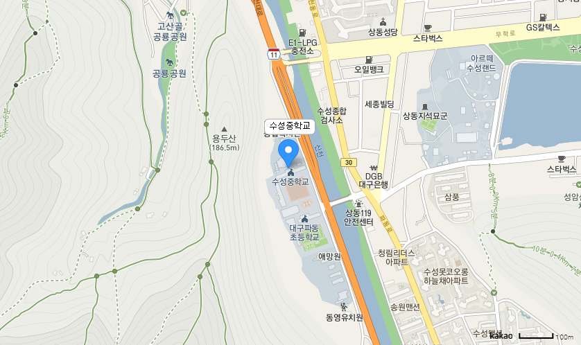 학교 찾아오시는 길 지도